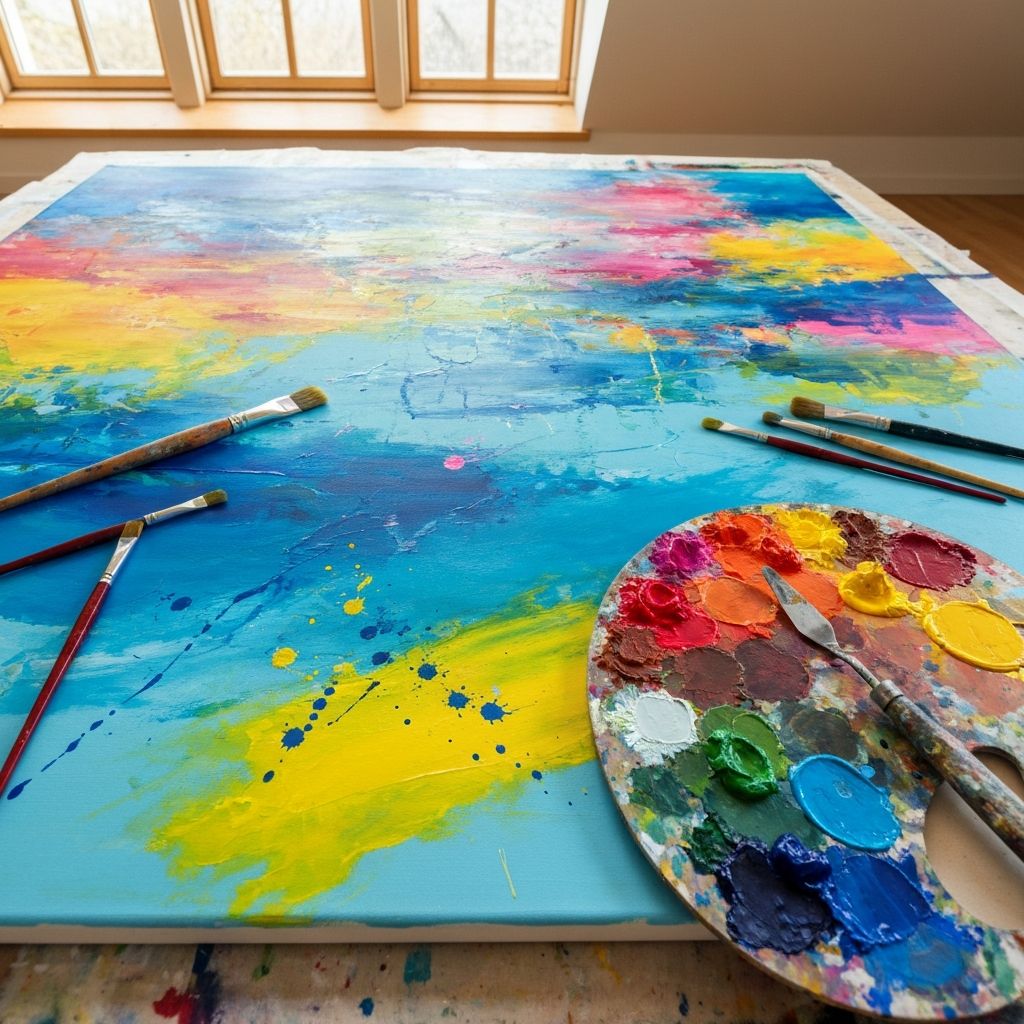 Akryl maleri fra Floxswyxquazl studerende